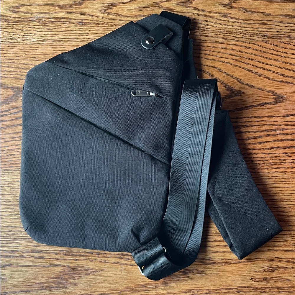 Men's Black Crossbody Bag